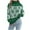 Green, variant on Karight Flower Crochet Turtleneck Sweater for Women Pullover Puff Long Sleeve Boho Knit Sweaters Trendy Knitwear Tops