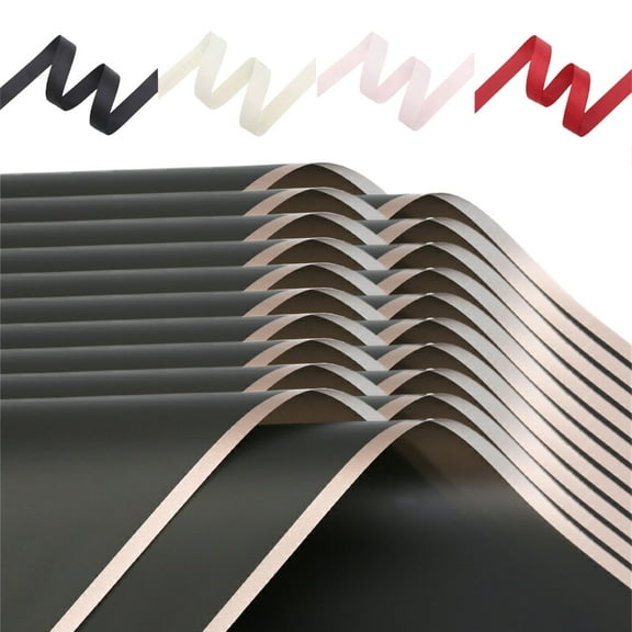 Aurgiarme 20pcs Flower Packaging Paper 58x58cm Decorative Paper Flower Bouquet Wrap Waterproof Floral Wrapping