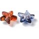thumbnail image 4 of 100 dijes de cristal transparente con forma de estrella de mar, colores surtidos, 15 x 15 x 7 mm, orificio de 0,8 mm., 4 of 4