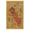 thumbnail image 1 of Unique Loom Edinburgh Medallion Design Rug 3' 3 x 5' 3 Rectangle Tan/Red, 1 of 2