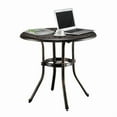thumbnail image 2 of IVV 32*32*29" Outdoor Cast Aluminum Round Dining Table, Black, 2 of 9