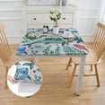 thumbnail image 2 of Acheng Sea Animals Seaweed Square Table Cloth 100% Polyester Fiber 36*36, 2 of 8