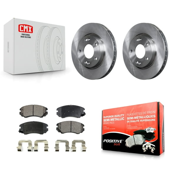 Transit Auto Ensemble de Disques de Frein avant et de Plaquettes Semi-Métalliques pour Voiture Hyundai Elantra K8F-100476