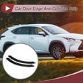 thumbnail image 2 of Unique Bargains 2 Pcs Car Door Edge Anti-Collision Strip Adjustable Rearview Mirror Door Bumper Protection Black Carbon Fiber, 2 of 8