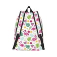 thumbnail image 6 of Rocae Cute Flamingo for Durable Canvas Backpack Leisure Large Bag Travel Rucksack Multi-function Backpack Small, 6 of 8