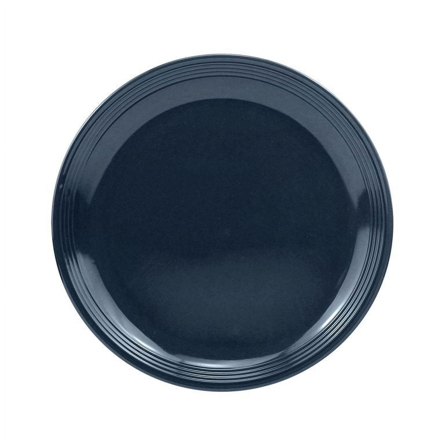 (3 pack) Mainstays Chiara Round Stoneware Dinner Plate, 10.5 in, Navy