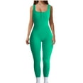 thumbnail image 2 of Kiplyki Fall Ladies Pants Tight Waistband Sleeveless Neck Long Jumpsuit, 2 of 6