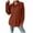 Orange, variant on GigrtiJin Women's Button down Shirts Casual Long Sleeve Collar Solid Color Shirt Fashion Comfy Loose Pocket Tops