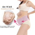 thumbnail image 2 of Cinturón de maternidad, cinturón abdominal durante el embarazo, soporte posparto cómodo para la espalda y la pelvis, entrenador de cintura ajustable para mujeres (rosa), 2 of 5