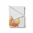 thumbnail image 2 of Watercolor Flower Soft Flannel Fleece Throw Blanket, Summer Flowers in Retro Style Painting Effect Nature is Art, Cozy Plush for Indoor and Outdoor Use, 70" x 90", Orange Blue Red, by Ambesonne, 2 of 6