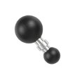 thumbnail image 2 of Metal Rubber Ball Head Socket Arm Ball Joint Ball Adapter Replacement for Dual Ball Socket Mounting Arms, 2 of 5