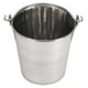 thumbnail image 5 of Cubo de acero inoxidable de 2 cuartos, cubo duradero sin costuras para muchas tareas del hogar, transportar agua o leche, llenar con alimentos, usar como maceta, cubo de limpieza, centro de mesa y, 5 of 7