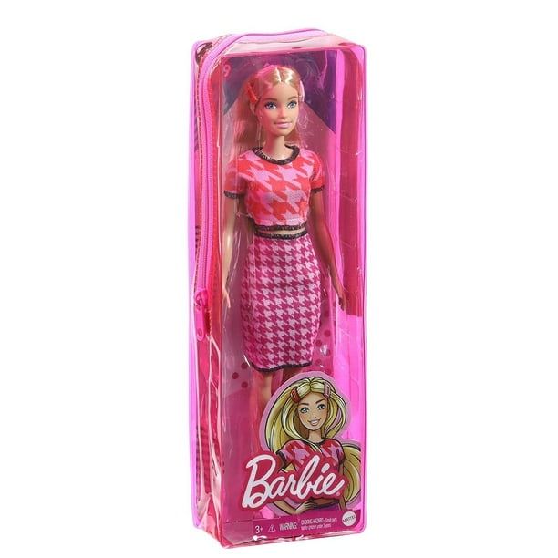 Muñeca Barbie Fashionista Falda Rosa Bodega Aurrera en línea