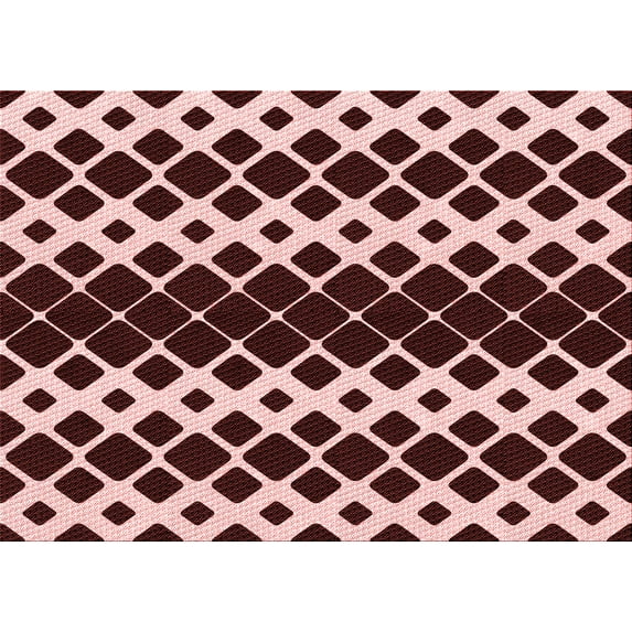 Ahgly Company Machine Washable Indoor Rectangle Transitional Flamingo Pink Area Rugs, 2' x 3'