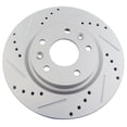 thumbnail image 4 of Geelife Drilled Brake Rotor Set For Nissan 14-17 LEAF 14-19 Rogue 17-19 Rogue Sport leaf, 4 of 9