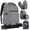 Grey, variant on 14 Inch Laptop Bag Camera Backpack with Rain Cover Anti Theft Travel Case Waterproof Large Capacity Photography Backpack,Black