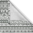 thumbnail image 5 of Ambesonne Tribal Grommet Curtain, Aztec Patterns, 50" x 120", Hunter Green White, 5 of 6