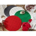 thumbnail image 3 of Fennco Styles Provato Collection Contemporary Floral Cutwork Felt 15" Round Table Mats, Set of 4, 3 of 13