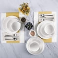 thumbnail image 2 of Gibson Home Classic Pearl Coupe 12 Piece Fine Ceramic Double Bowl Dinnerware Set, 2 of 8