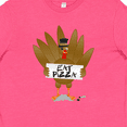 thumbnail image 4 of Inktastic Turkey Holding a Sign Says Eat Pizza Youth T-Shirt, 4 of 5