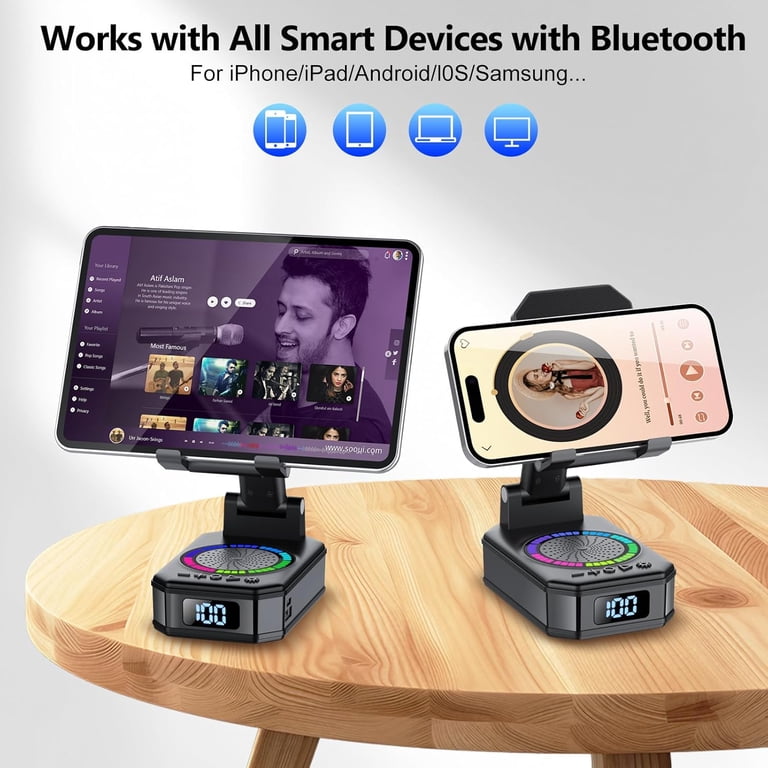 Cillso Phone Stand With Bluetooth Speaker & LED Lights photo 8