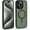 Dark Green, variant on TwinTech Shockproof Slim Cell Phone Case for Apple iPhone 15 Pro Max, Light Green