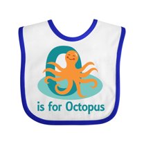 Inktastic O is for Octopus Monogram Boys or Girls Baby Bib