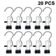 thumbnail image 1 of 20 Pieces Clamp Hooks Boot Hanger Trouser Hangers Clothes Hanger, 1 of 4