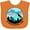 Orange, variant on Inktastic Glacier National Park Montana Mountains Boys or Girls Baby Bib