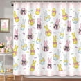 thumbnail image 4 of Bath Clearnace! YZEGDCH Easter Shower Curtain, Bunny Curtain for Bathroom, 72 W x72 H Inch Waterproof Polyester Fabric with Hooks, Easter Gifts for Ki*ds Women Men, 4 of 6