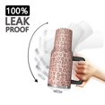 thumbnail image 3 of Leopard Print 40oz Tumbler– Stainless Steel Insulated Tumbler with Handle and Straw, Large Capacity Travel Cup for Hot & Cold Drinks, 3 of 6