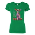 thumbnail image 3 of Dean Russo In My Mind Dog Lover Womens Slim Fit Junior Tee, Kelly, Small, 3 of 6