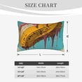 thumbnail image 4 of Sikiie Melting Banana Fantasy Print Plush Pillow Cover, Wrinkle-proof and Stain-resistant Pillow Protector without Pillow Core, Home Decoration-16"x24", 4 of 6