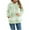 Green, variant on Womens Half Zip Hoodies Sweatshirts Quarter Zipper Fuzzy Fleece Hooded Blouse Plaid Printed Long Sleeve Pullover Plush Outwear Tops Khaki XS