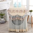 thumbnail image 1 of Lace Ruffle Floral Washing Machine Dust Cover Protection Front Durable Soft Home, 1 of 2