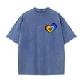 thumbnail image 4 of COSFO Love Heart Men's T Shirts Short Sleeve Cotton Workout Crew Neck Basic Tops Relaxed Fit Pullover Vintage Mens Graphic Tees, 4 of 5