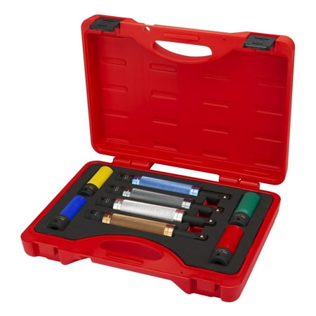 UPC: 0028907552774 | Powerbuilt 8 Piece Torque-Limiting Extension Bar and Lug Nut Socket Set – 240258