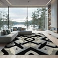 thumbnail image 2 of ODIKA 8'x10' Washable Area Rug Composition Retro Abstract Balance Crisp Contemporary Geometric for Living Room, Under Sectional, Family , Durable, Non-Slip, 2 of 7