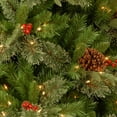 thumbnail image 3 of National Tree Company 2 ft. Pre-Lit Feel Real® Pre-Lit Artificial Porch Bush, Green, Colonial, Pine Cones, Red Berries, 50 Clear Lights, Urn Base, 3 of 3