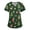 L38# Green, variant on Scrub Top Women Christmas Casual Christmas Deer Snowflake Graphic Short Sleeve Scrubs Plus Size V-Neck Holiday Nurse Work Uniform with Pockets Navy,L