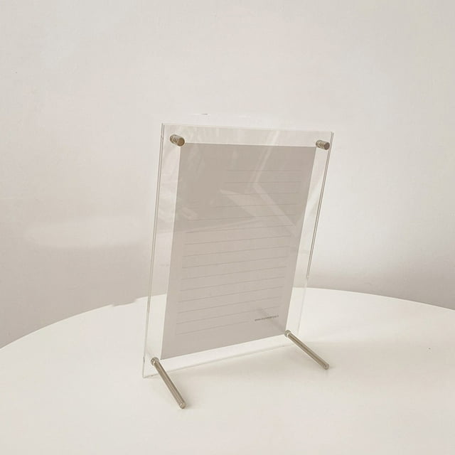 Cadre Photo en Acrylique Bricolage Transparent Affiche Cadre Photo Peinture Hall Chambre Mur Invités Cadre Photo Cadre de Table