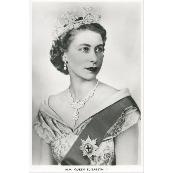 Art.com Young Queen Elizabeth II Stretched Canvas Print Wall Art, 16" x 24"