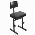 thumbnail image 3 of Koiauber 5 Height Adjustable Piano Chair with Black Padded Cushion,Music Keyboard Bench Seat with Backrest for Musicians Adults, 3 of 7