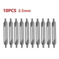 thumbnail image 4 of 10Pcs Center Drill Bits Set 60 Degree High Speed Steel Countersinks 2.5Mm Angle Center Drill Bits Kit For Lathe Metalworking Fangkenuo, 4 of 7