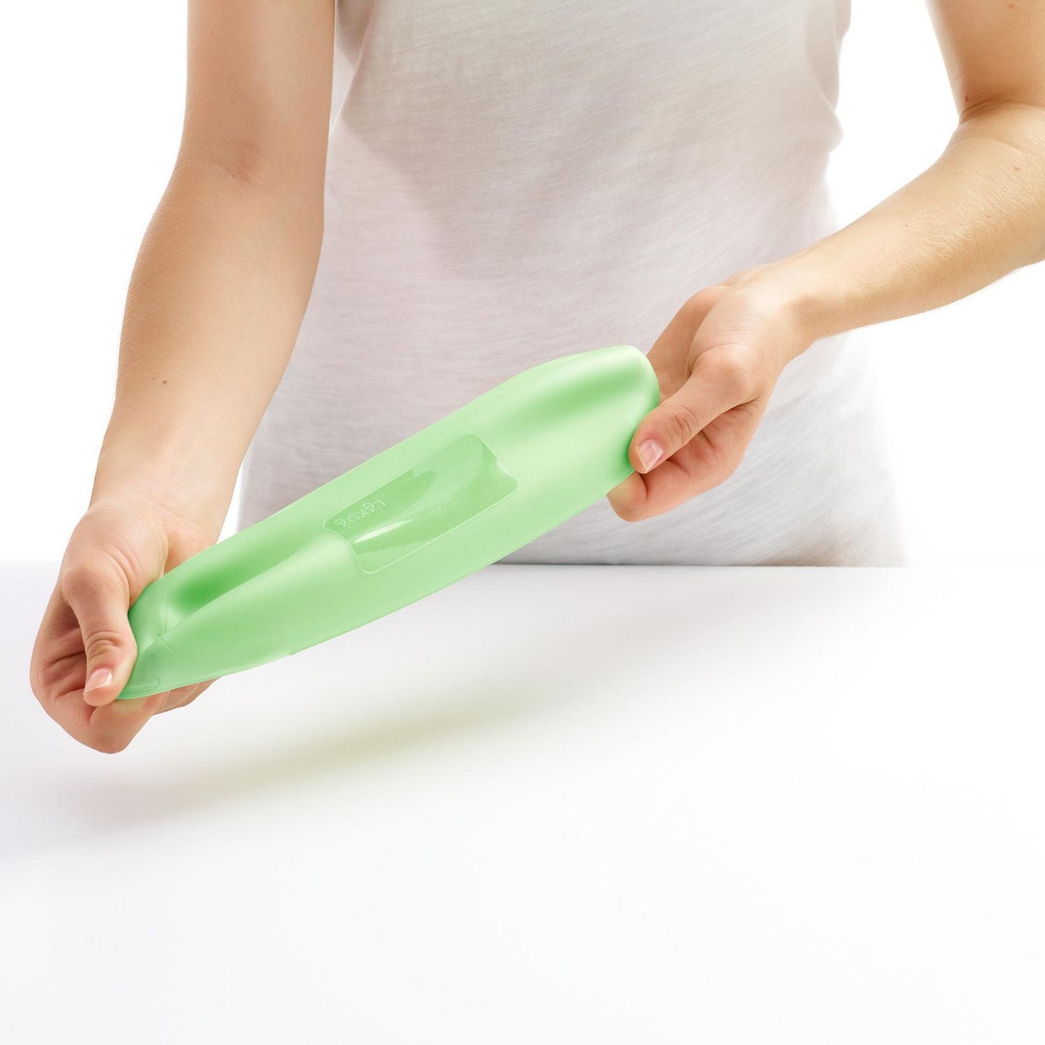 Lekue Reusable Silicone Food Storage Baguette Container Case