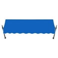 thumbnail image 2 of Awntech 6.375 ft New Orleans Fixed Awning Acrylic Fabric, Bright Blue, 2 of 2