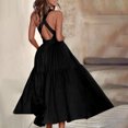 thumbnail image 4 of Lmnyox Summer Sleeveless Maxi Dress for Women Round Neck Backless Cocktail Dress Casual A Line Long Dress, 4 of 7
