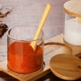 thumbnail image 4 of Warehouse Clearance! Condiment Jar with Lids and Spoons, Decorative Storage Seasoning Glass Container Box with Bamboo Spoon Lid for Home Kitchen Café Storing Salt Sugar Pepper Spice Clearance, 4 of 7
