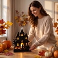 thumbnail image 4 of Halloween Home Decor Indoor Spooky Haunted House Design Light Up Halloween Decorations for Home Indoor Party Display for Halloween Season, 4 of 4