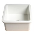 thumbnail image 3 of Pemberly Row White Square 18" x 18" Undermount / Drop In Fireclay Prep Sink, 3 of 9